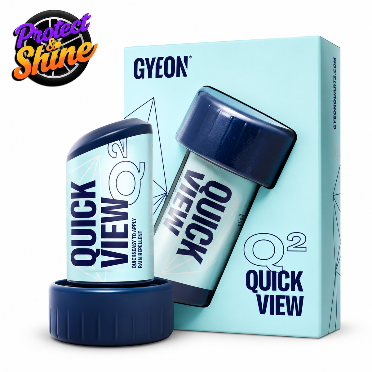 GYEON Q² QuickView 120ml – Hydrophobic Glass Sealant & Rain Repellent