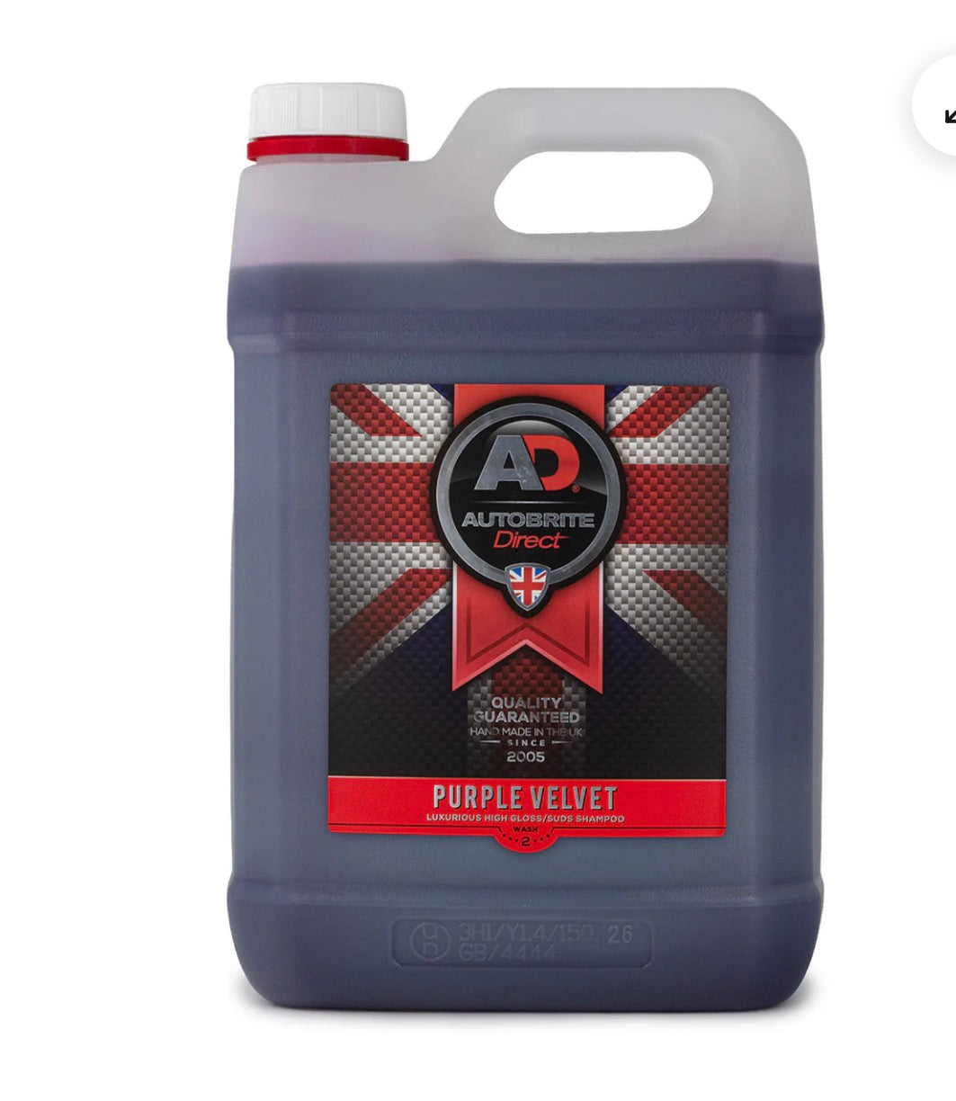 Autobrite Direct Purple Velvet Luxury Car Shampoo – 500ml & 5L | 2026 Range