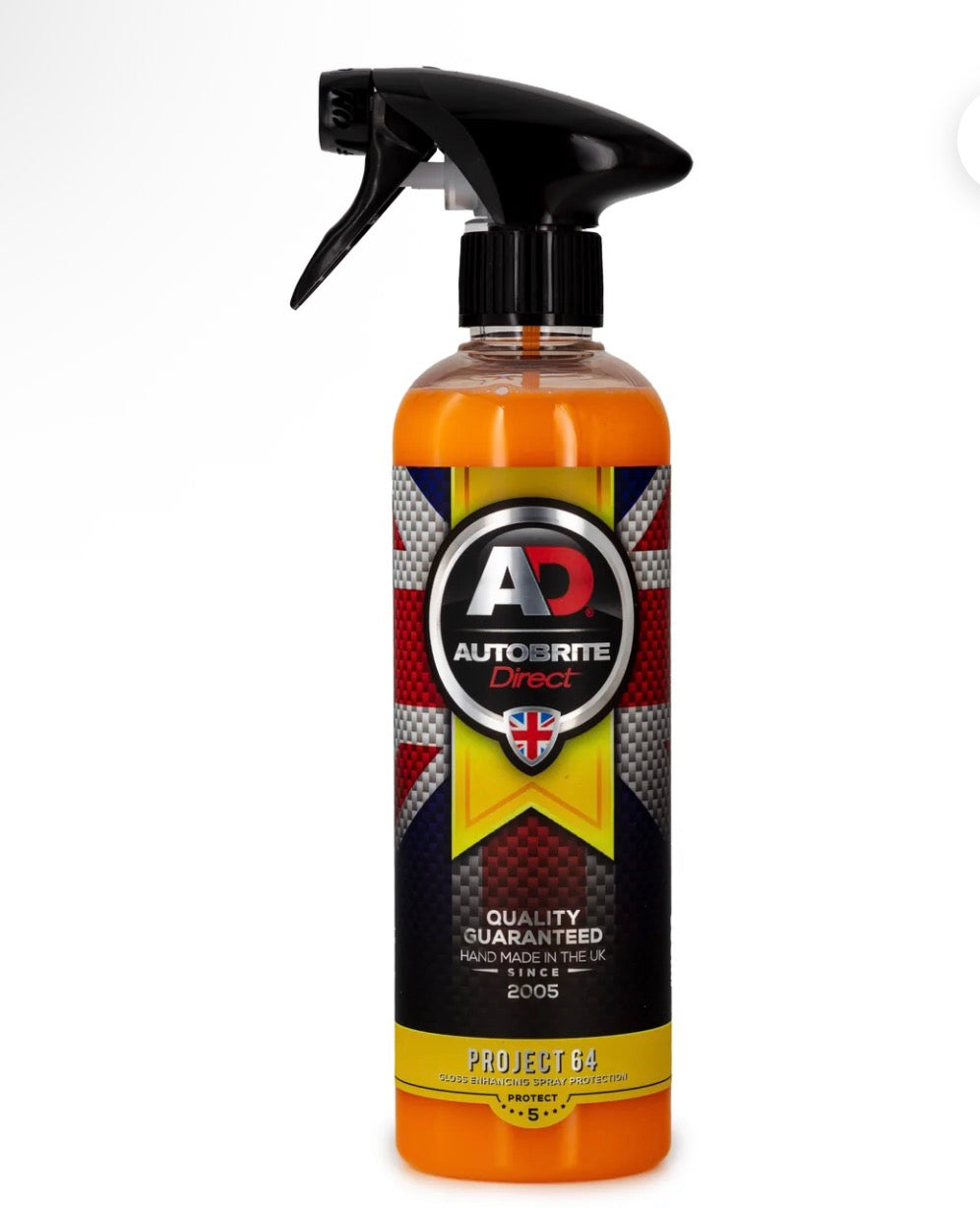 Autobrite Direct Project 64 Gloss Enhancing Spray Protection – 500ml | New 2026 Formula