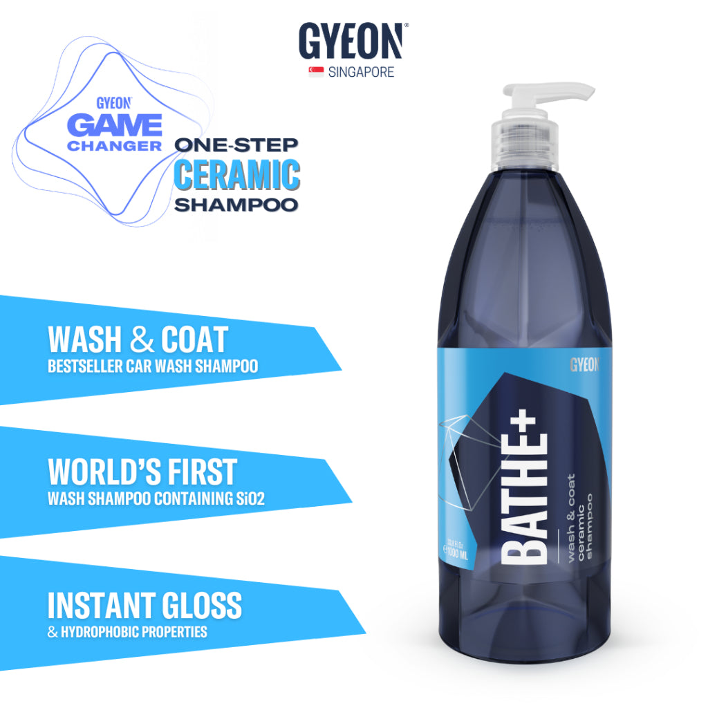 GYEON Q²M Bathe+ – SiO₂ Ceramic Car Shampoo | Hydrophobic Wash & Protection