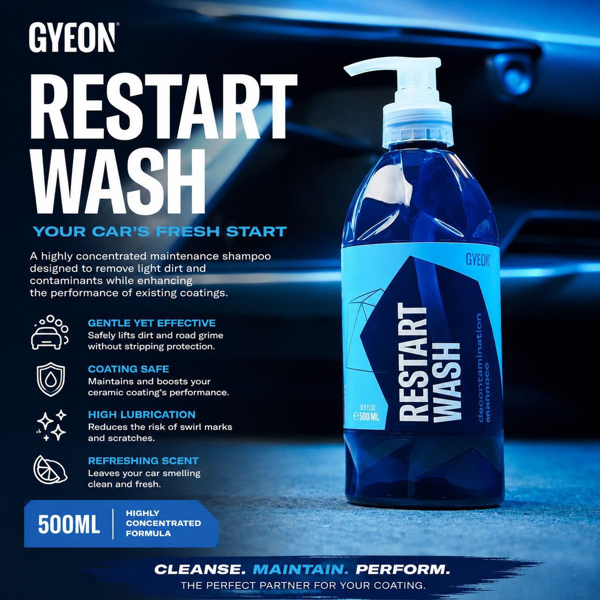 GYEON Q²M RestartWash Car Shampoo