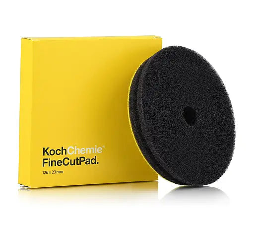 Koch-Chemie Fine Cut Polishing Pad 126mm – Yellow Foam Machine Polishing Pad for Swirl & Scratch Removal