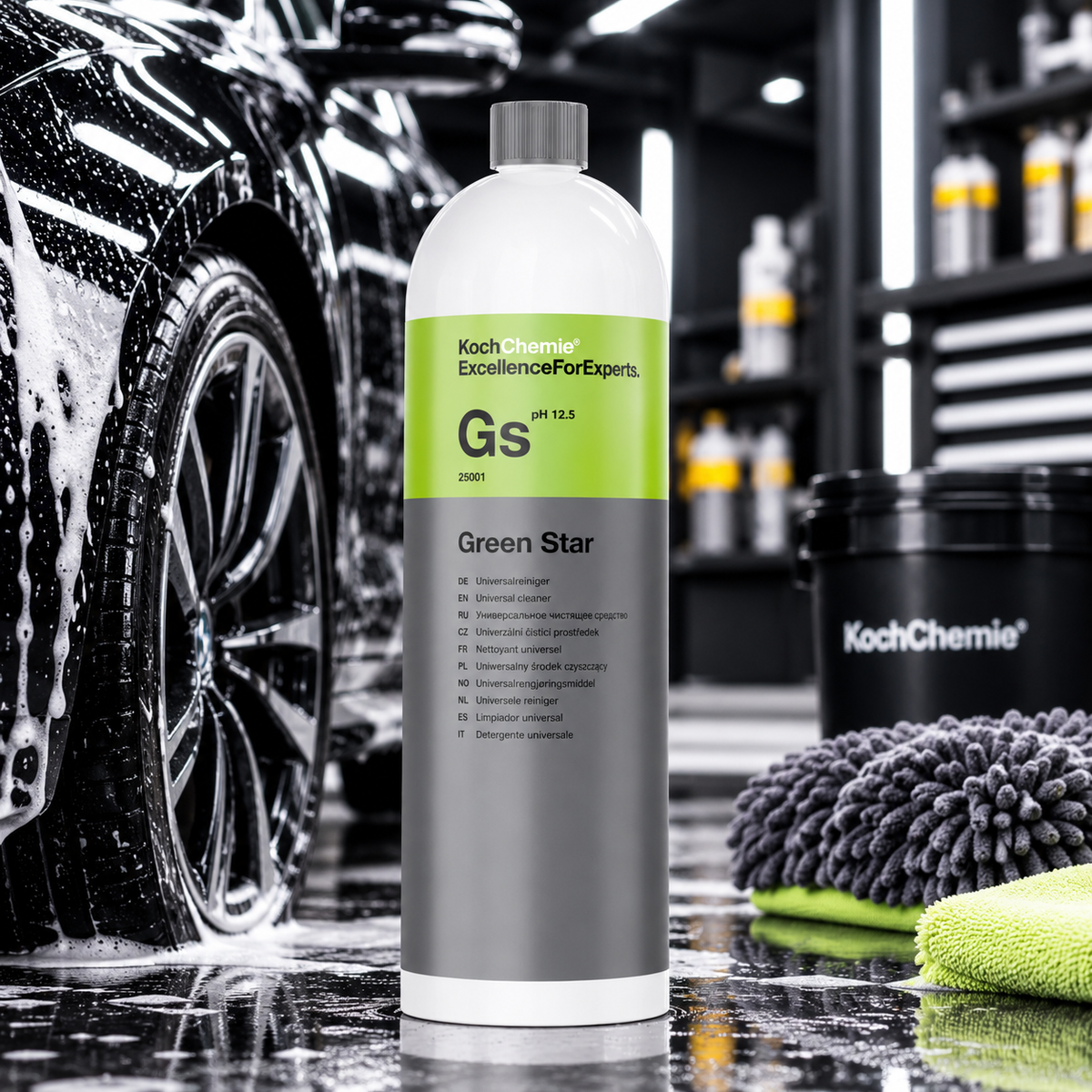 Koch-Chemie Green Star GS 1L – Concentrated All Purpose Cleaner (APC), Pre-Wash & Degreaser