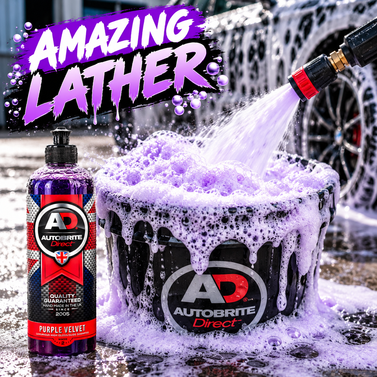 Autobrite Direct Purple Velvet Luxury Car Shampoo – 500ml & 5L | 2026 Range