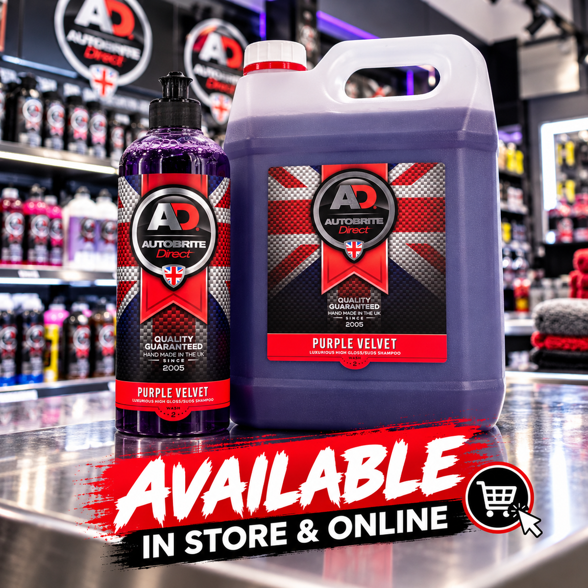 Autobrite Direct Purple Velvet Luxury Car Shampoo – 500ml & 5L | 2026 Range