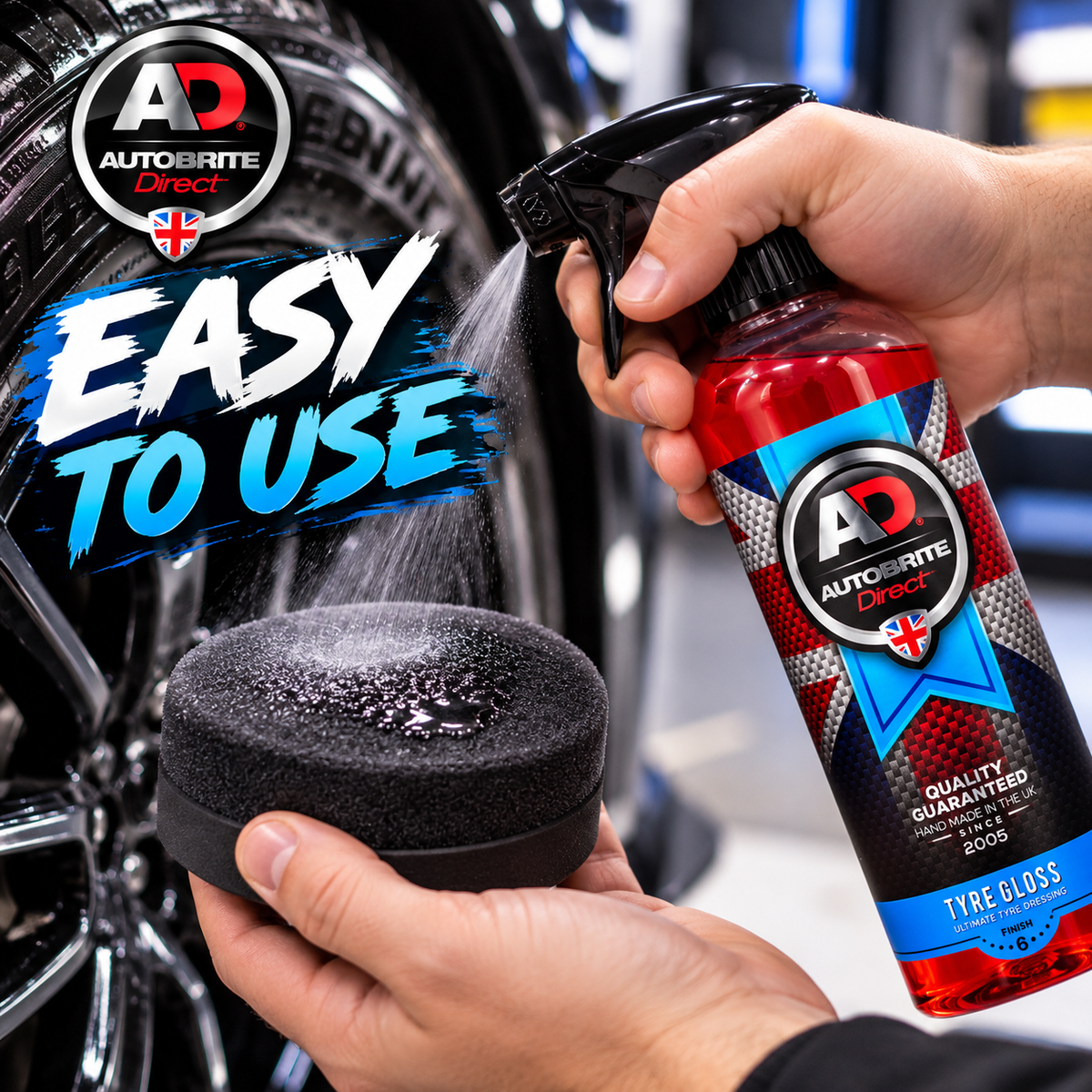 Autobrite Direct Tyre Gloss 500ml – High Gloss Tyre Dressing | 2026 Range