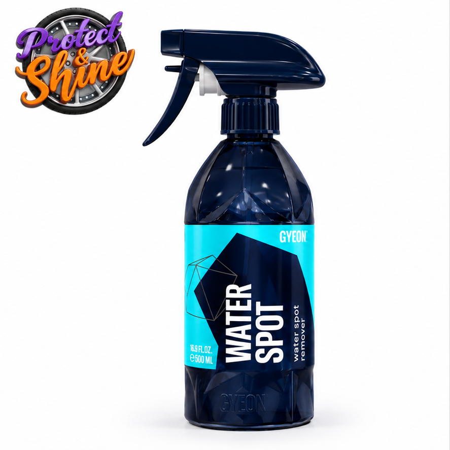 GYEON Q²M WaterSpot Remover 500ml bottle with Protect & Shine logo