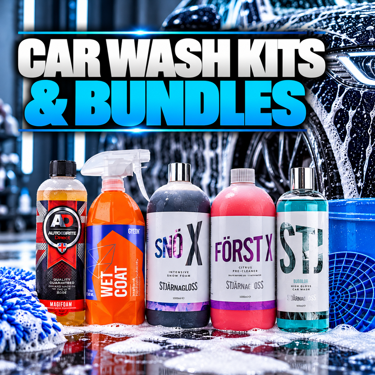 Car Wash Kits & Detailing Bundles