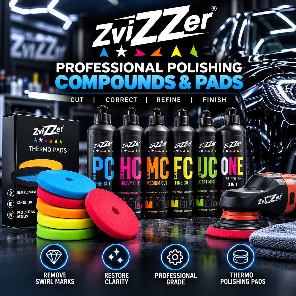 Zvizzer Polishing Compounds & Pads