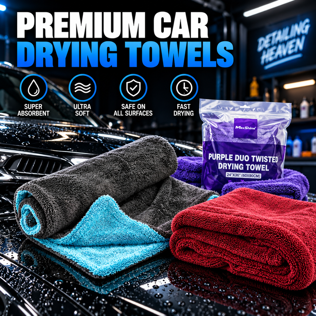 Car Drying Towels & Microfibre Drying Cloths