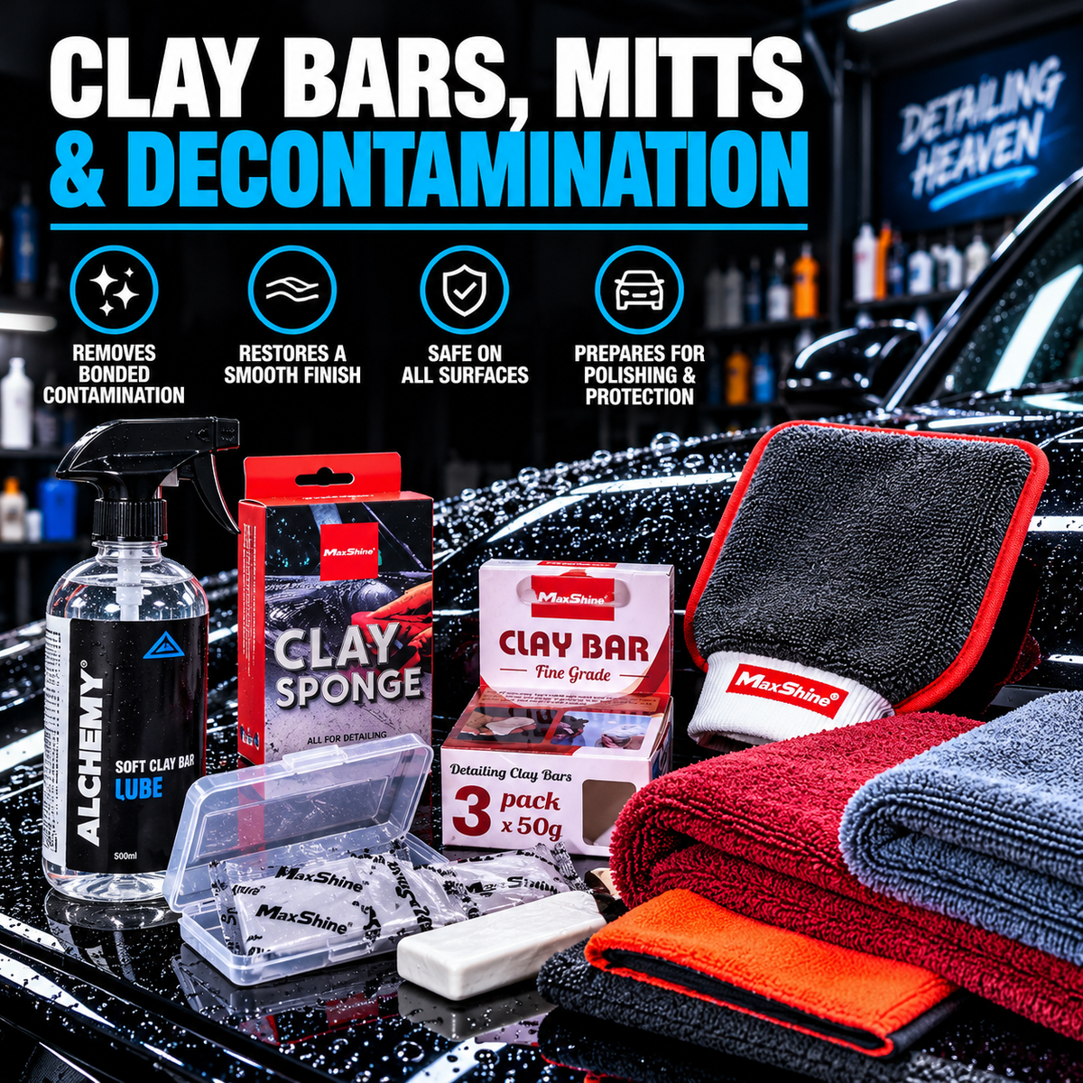 Clay Bars, Clay Mitts & Car Decontamination
