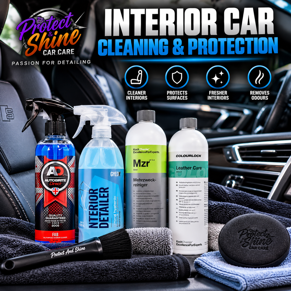 Interior Car Cleaning & Protection Products |