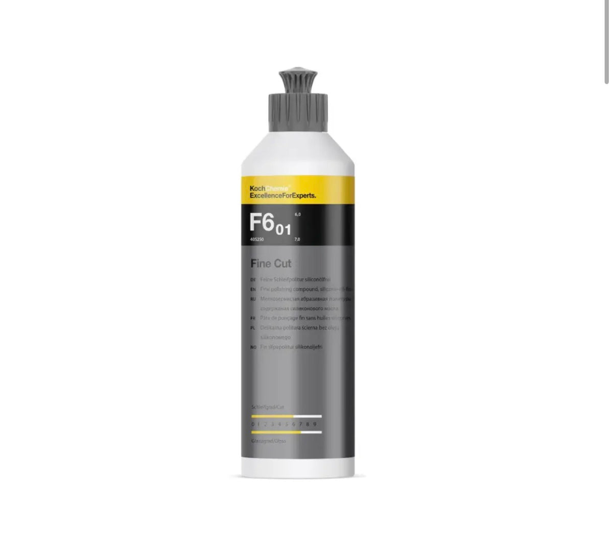 Koch-Chemie F6.01 Fine Cut Polish 250ml – Scratch & Swirl Remover, Paint Correction Compound
