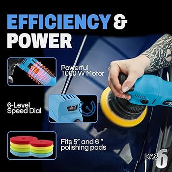 DAS-6 PRO Plus Dual Action Polisher V2 - 2 Pads & Compounds