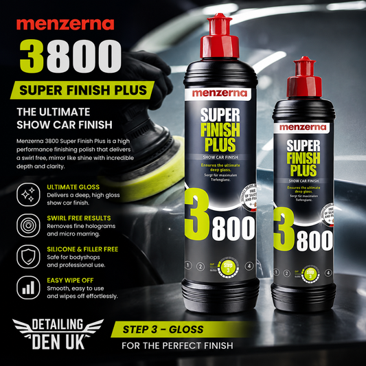 Menzerna Super Finish Plus 3800 - Ultra-Fine Polish for Scratch Resistant Coatings with 10/10 Gloss Level