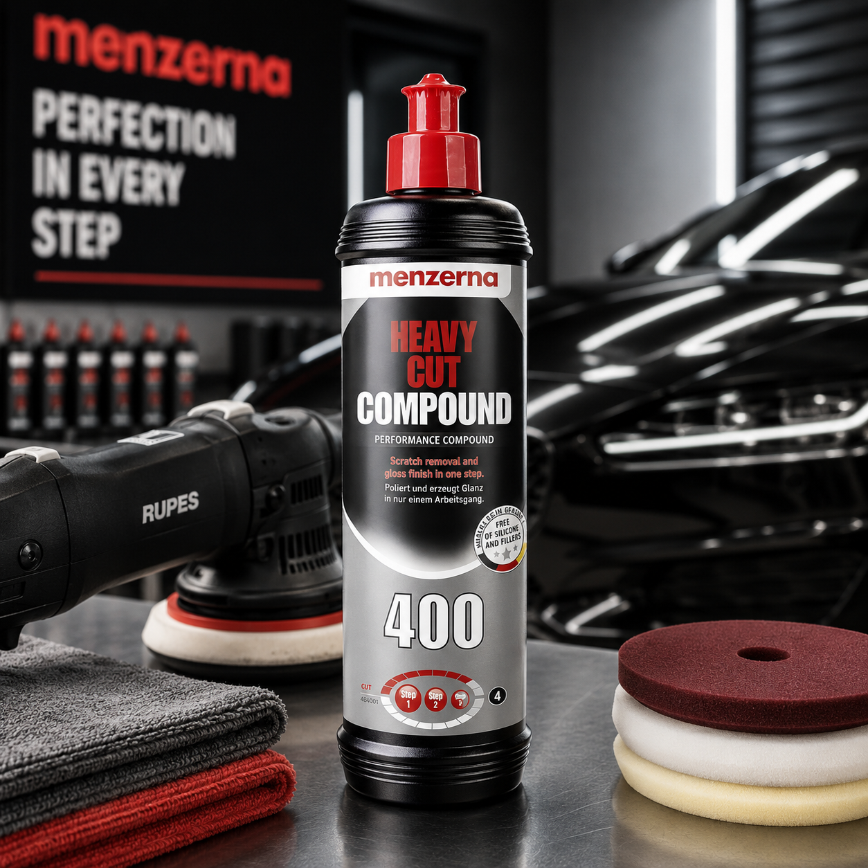 Menzerna - 400 Heavy Cut Compound - 250ml - 1 litre