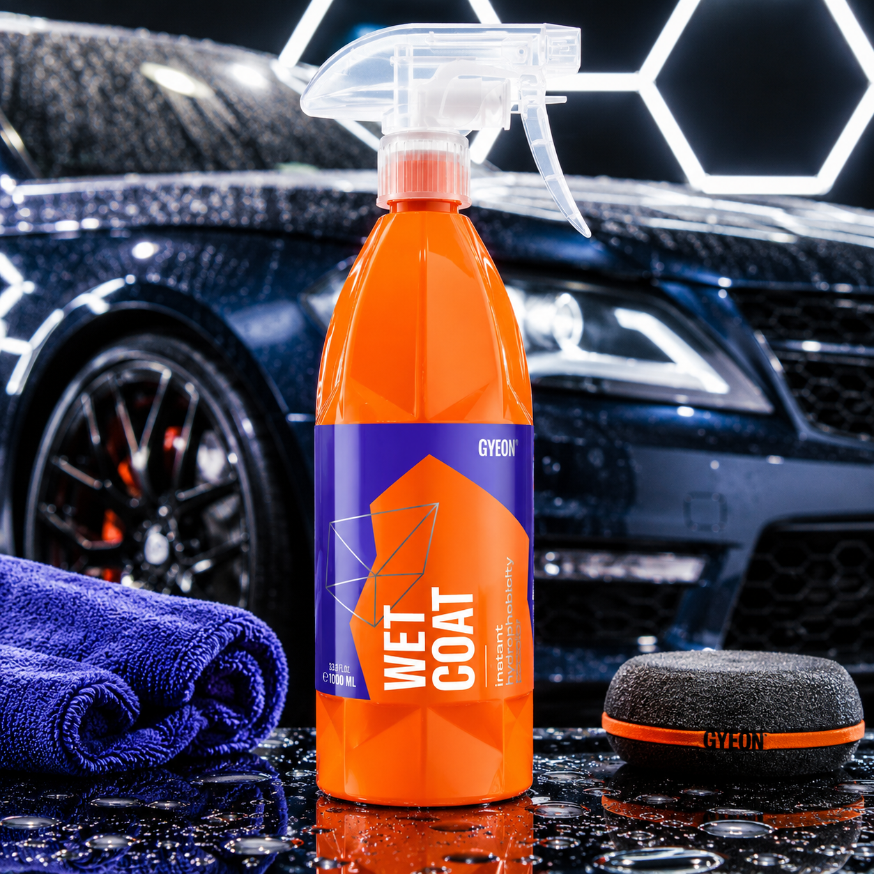 GYEON Q²M WetCoat 500ml / 1L – Instant Hydrophobic Spray Sealant, Wet Coat Car Paint Protection