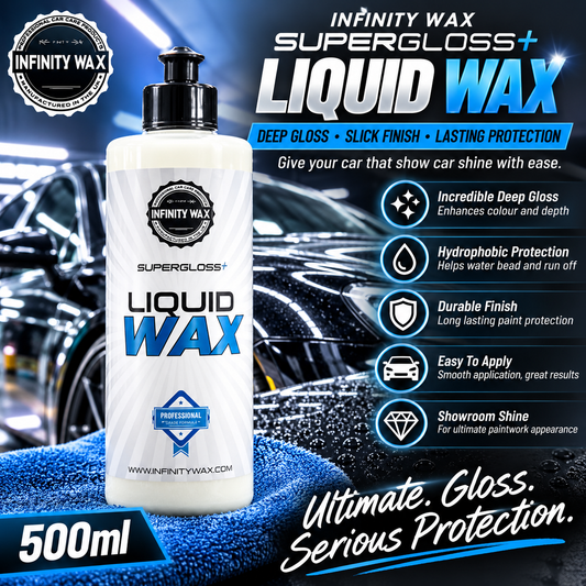 Infinity Wax SuperGloss+ Liquid Wax 500ml – High Gloss Car Wax & Paint Protection