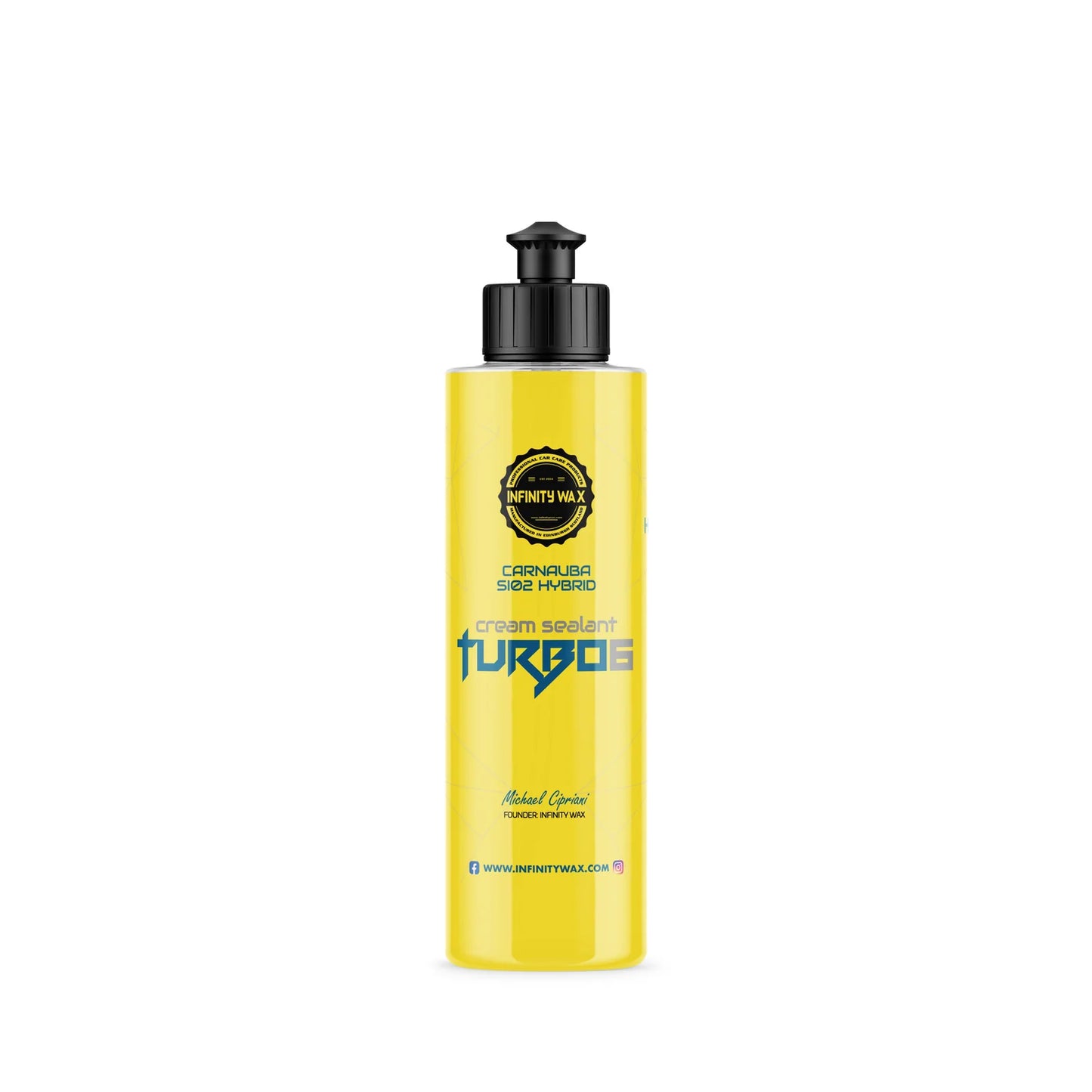 Infinity Wax Turbo6 SiO2 & Carnauba Cream Sealant 250ml – Hybrid Car Wax & Paint Protection