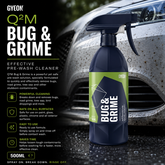 GYEON Q²M Bug & Grime – Powerful Bug & Road Grime Remover – 500ml & 1 Litre