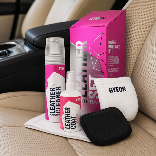 GYEON Q²M Leather Set Natural – Complete Leather Cleaning & Protection Kit