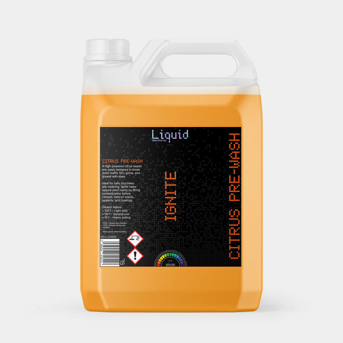 Liquid Labs - Ignite Citrus Pre-Wash – Powerful Concentrated Pre-Cleaner – 500ml & 5 Litre