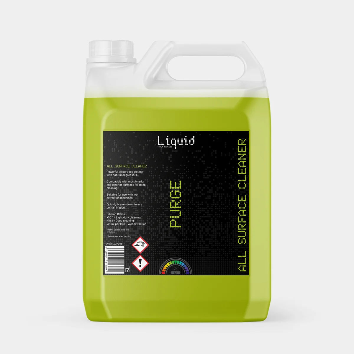 Liquid Labs Purge All Surface Cleaner – 500ml & 5 Litre

Powerful Multi-Purpose Cleaner & Degreaser | Interior & Exterior Car Cleaning