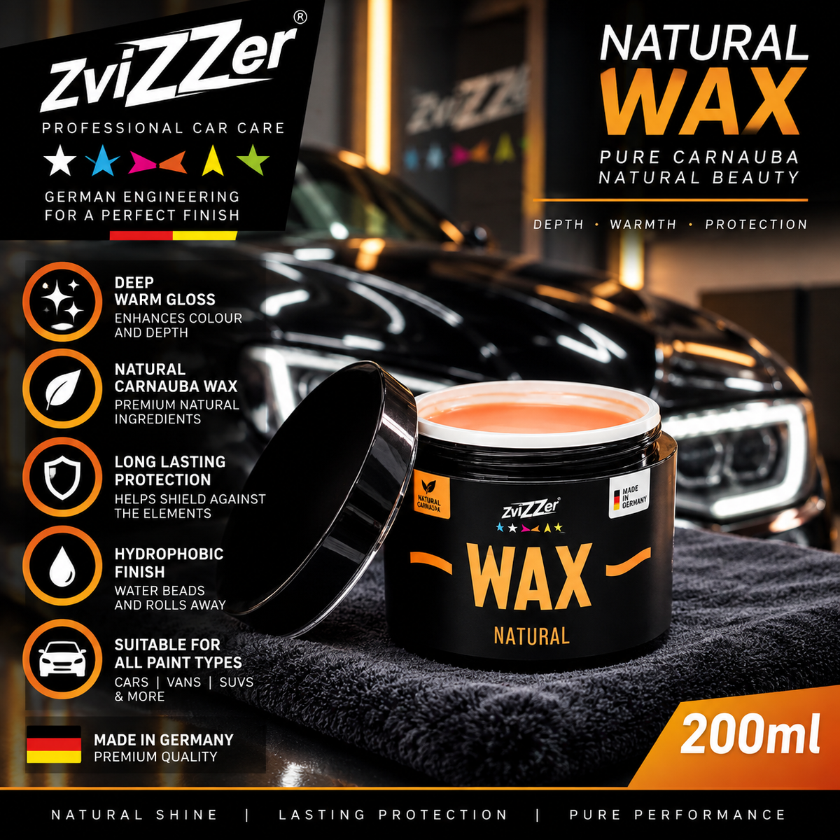 Zvizzer Natural Wax 200ml
