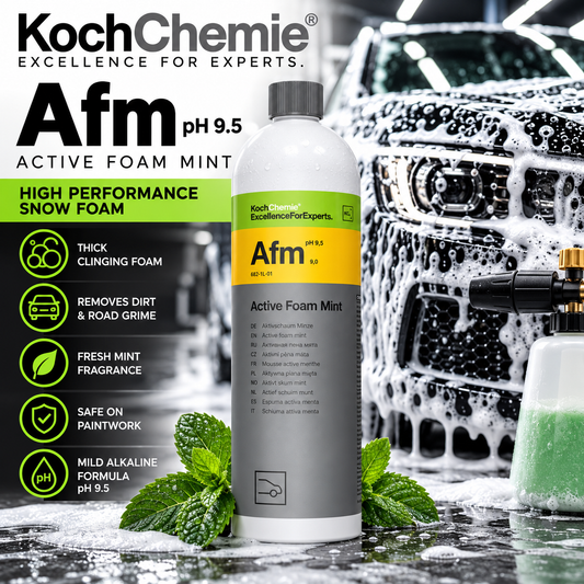 Koch Chemie Active Foam Mint AFM 1L – pH 9.5 Snow Foam Pre Wash & Car Shampoo