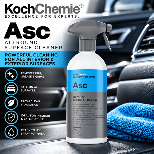 Koch Chemie Allround Surface Cleaner ASC 500ml – Car Interior Cleaner Spray with Trigger