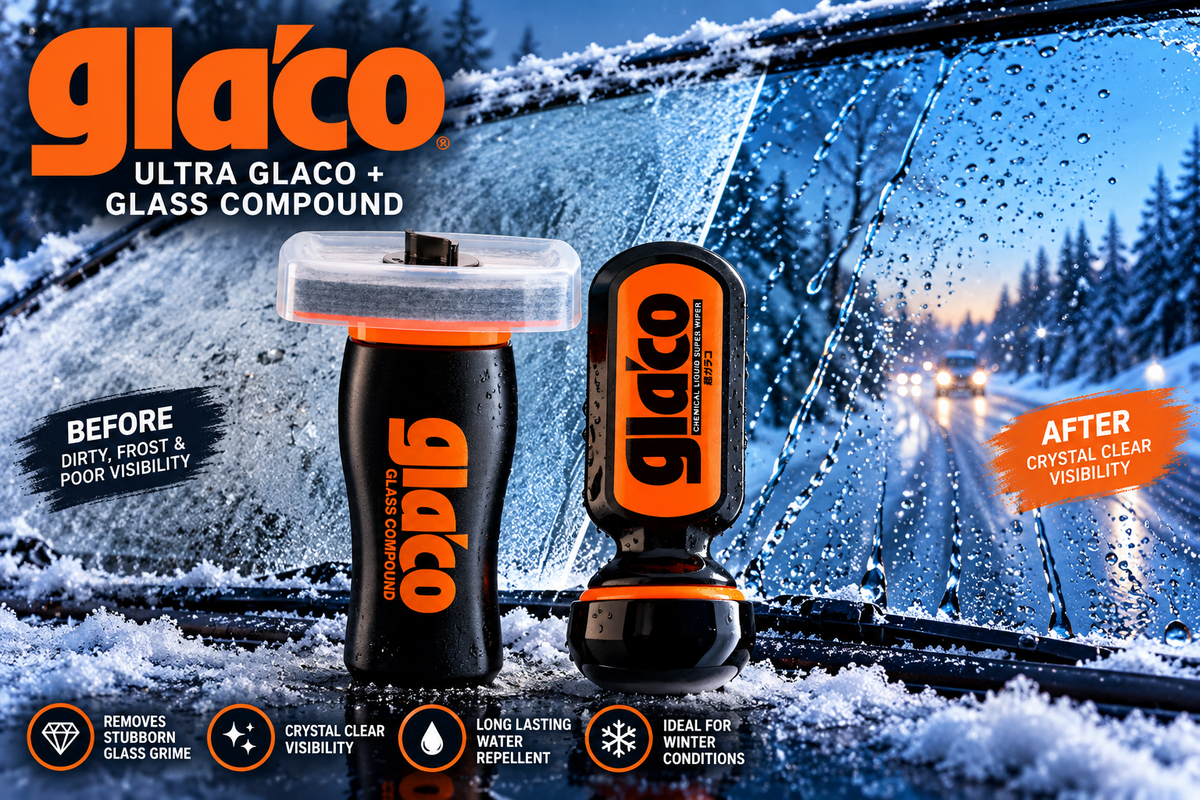 Soft99 Glaco DX & Glass Compound Roll On – Windscreen Protection Kit