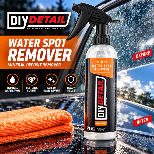 DIY Detail Water Spot Remover 473ml – Mineral Deposit & Hard Water Stain Remover for Car Paintwork & Glass