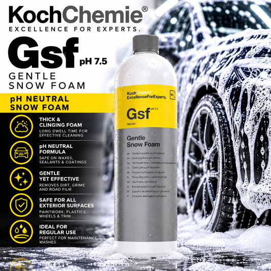 Koch-Chemie Gsf Gentle Snow Foam 1L – pH Neutral Car Pre-Wash & Foam Lance Shampoo