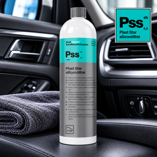 Koch-Chemie Pss Plast Star Silicone-Free 1L – Exterior Plastic & Trim Restorer, UV Protection