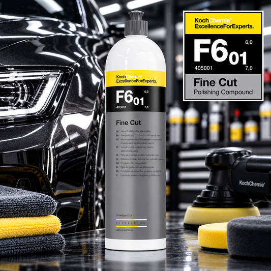 Koch-Chemie F6.01 Fine Cut Polish 1L – Scratch & Swirl Remover, Paint Correction Compound