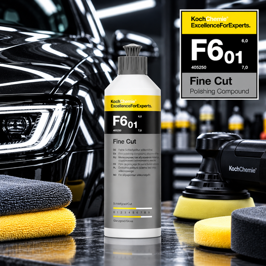 Koch-Chemie F6.01 Fine Cut Polish 250ml – Scratch & Swirl Remover, Paint Correction Compound
