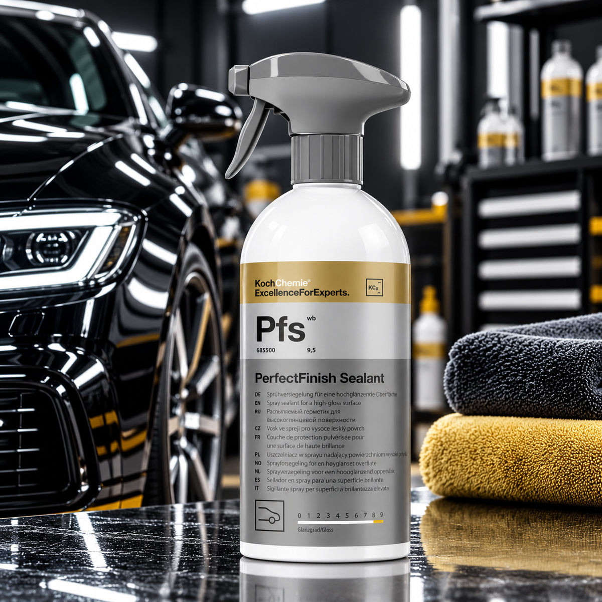 Koch-Chemie PerfectFinish Sealant Pfs 500ml – High Gloss Car Paint Sealant & Spray Protection