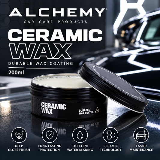 Alchemy Ceramic Wax 200ml – Durable Ceramic Car Wax | High Gloss Paint Protection & Water Beading