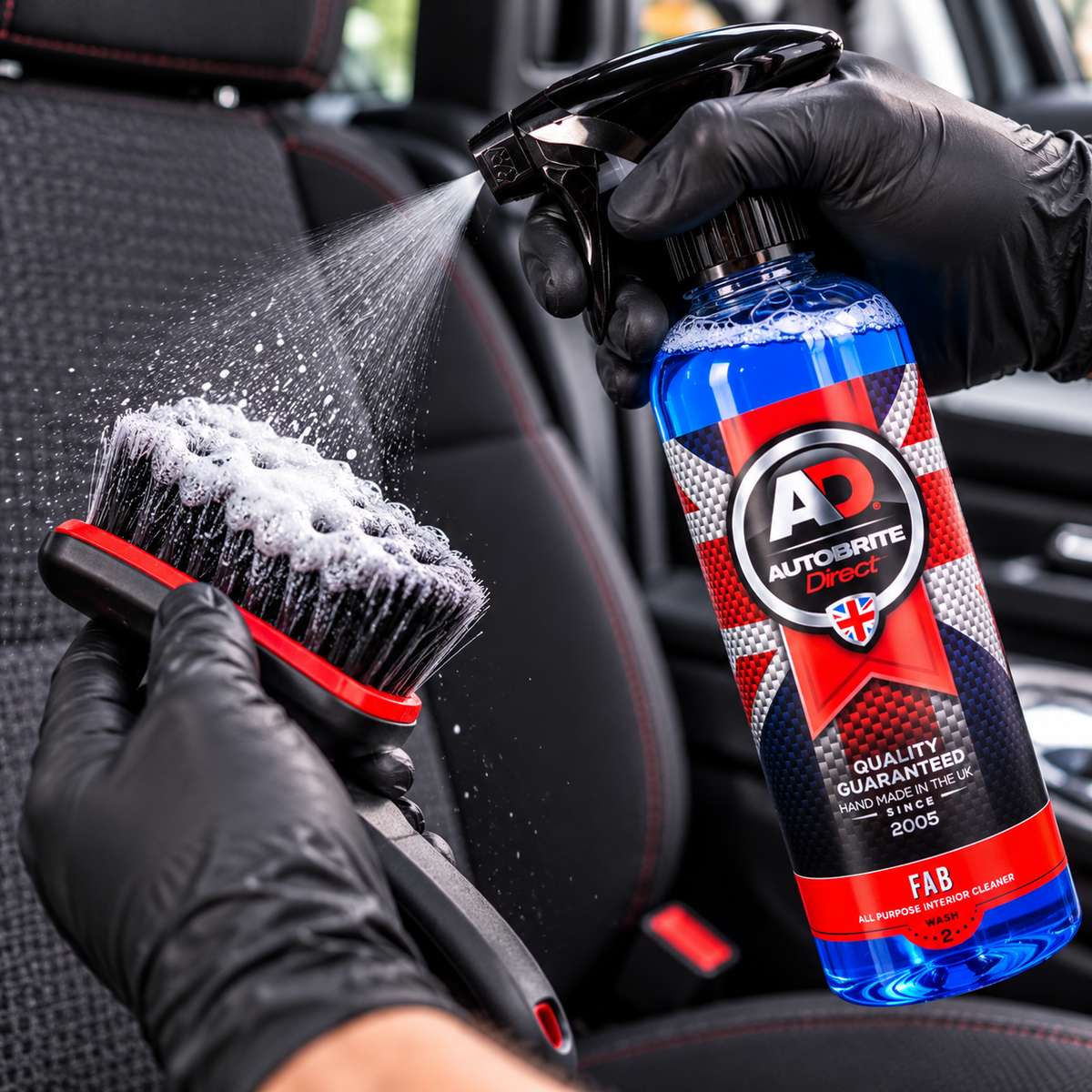 Autobrite Direct FAB Interior Cleaner – New 2026 Formula | 500ml & 5 Litre