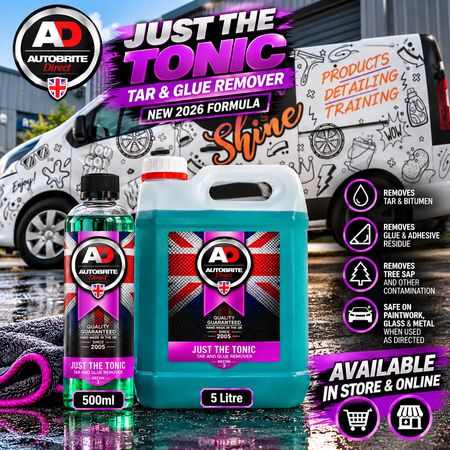 Autobrite Direct Just The Tonic Tar & Glue Remover – 2026 Formula | 500ml & 5 Litre