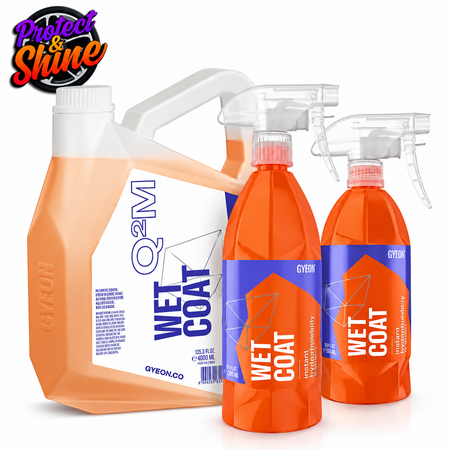 GYEON Q²M WetCoat – SiO₂ Spray-On Rinse-Off Car Sealant & Hydrophobic Paint Protection | 500ml & 1L