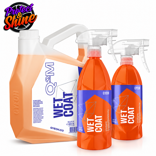 GYEON Q²M WetCoat – SiO₂ Spray-On Rinse-Off Car Sealant & Hydrophobic Paint Protection | 500ml & 1L