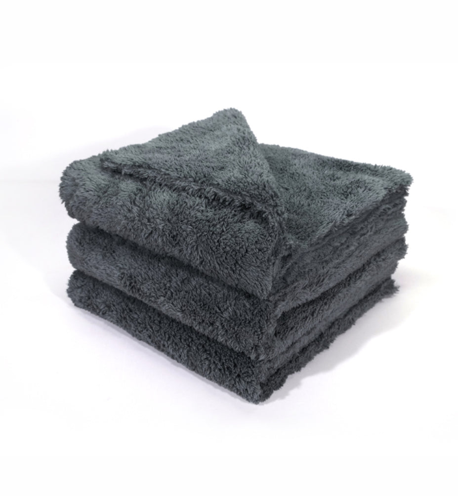Maxshine Grey Edgeless Plush Microfibre Towel - 3 Pack