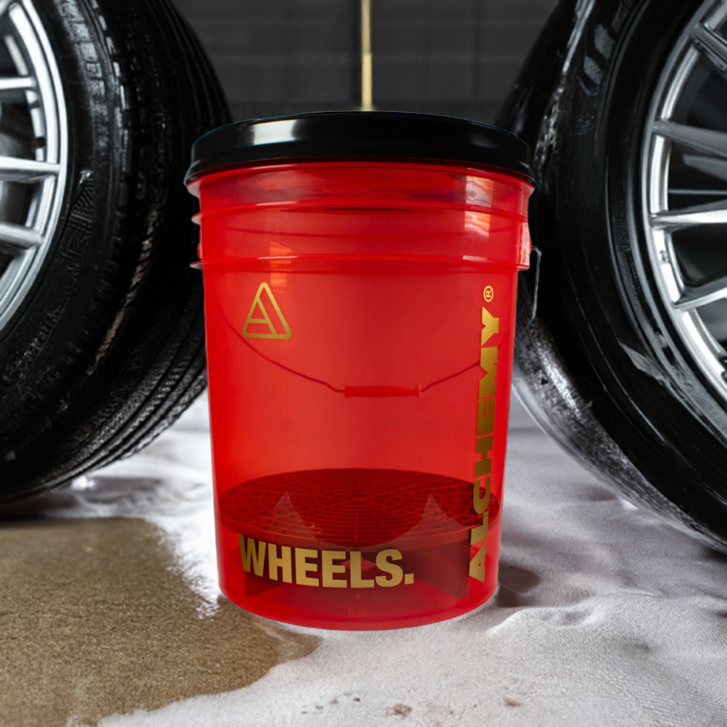 Alchemy - Transparent Red Wheels Bucket - Lid - Guard