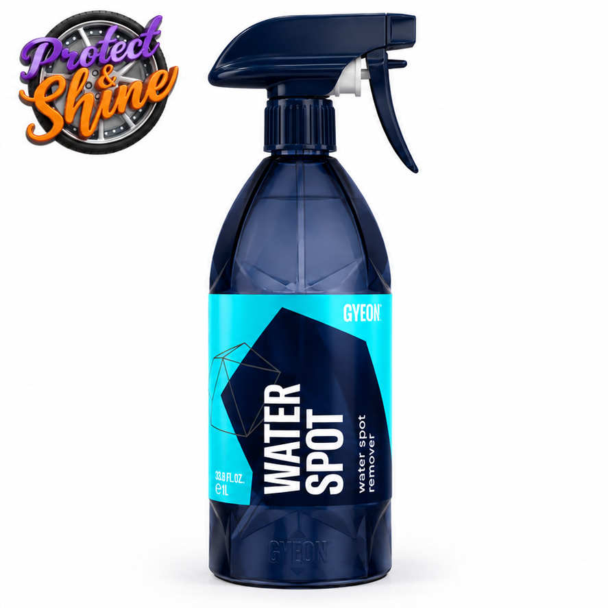 GYEON Q²M WaterSpot Remover 1 litre bottle with Protect & Shine logo