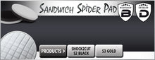 Load image into Gallery viewer, Scholl Concepts Black/White Sandwich Spider Polishing Pad - 145mm.
