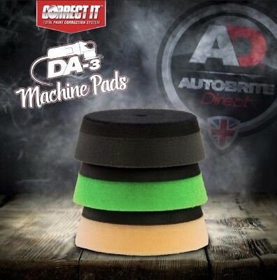 Correct It! DA3 Dual Action Machine Polisher Pads.