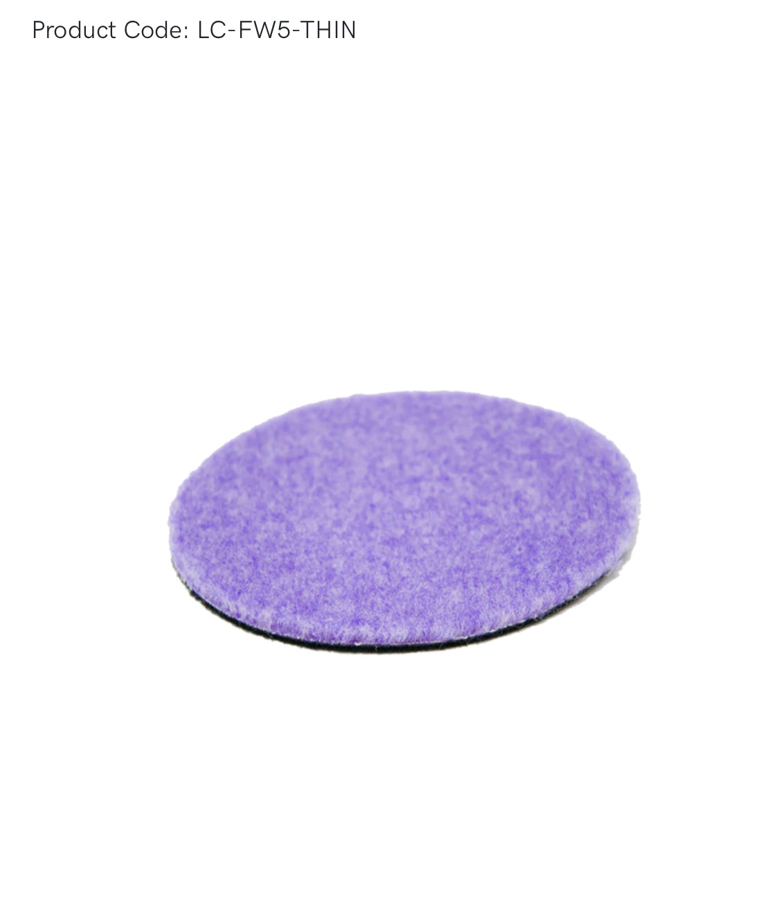 Lake Country Foamed Wool Pad THIN - 5"