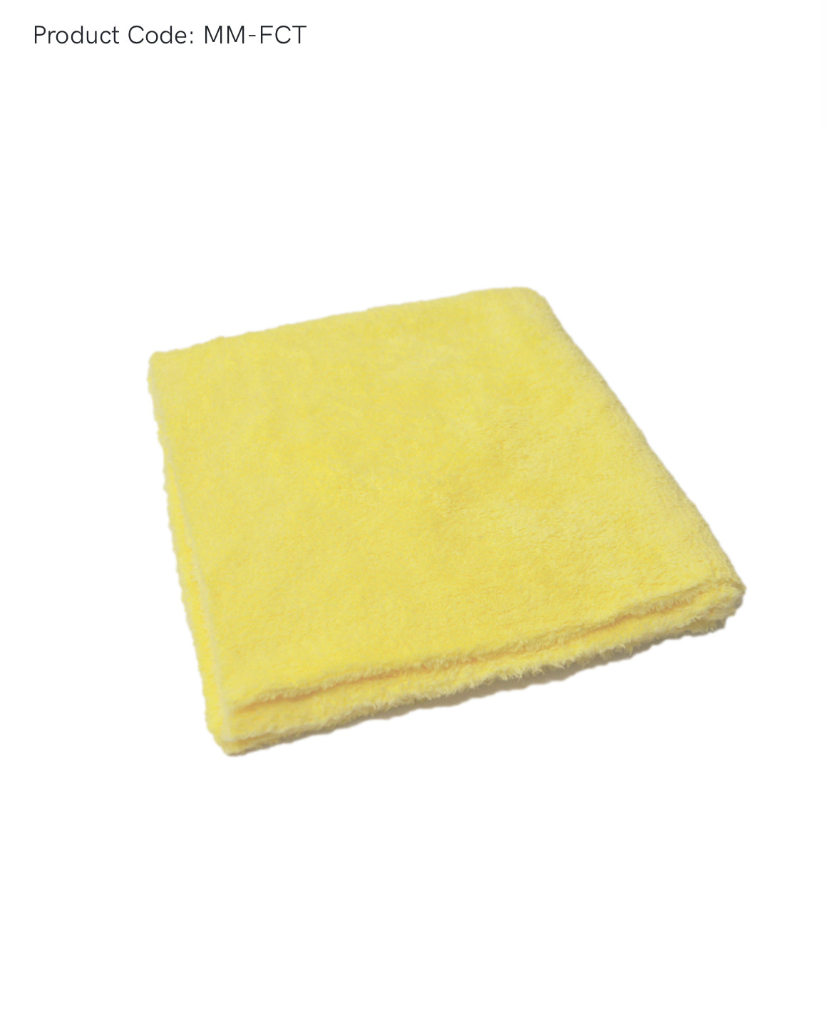 Mammoth Microfibre - Furry Canary - Extra Soft Buffing Towel