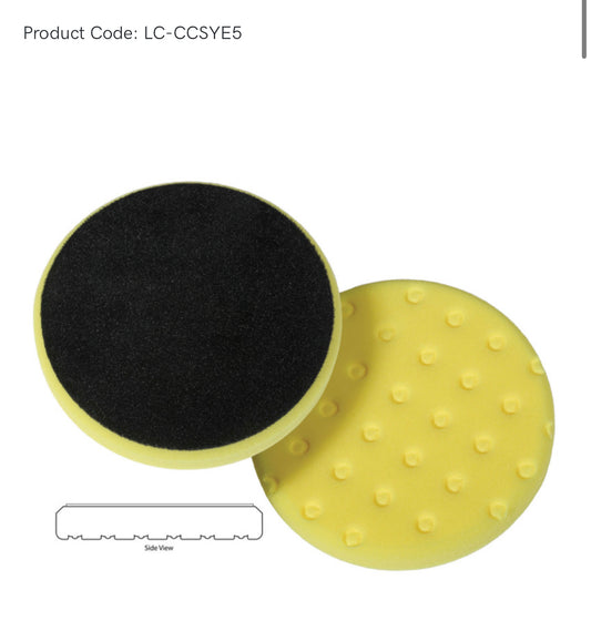 Lake Country CCS Pads - 5.5" - Yellow Cutting